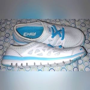 Ryka White & Blue Athletics Style Mule/Slip-on Sz 5.5M